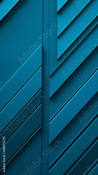 Fototapeta Blue backdrop with diagonal dashes, in the style of urban simplicity, teal shades, patterned created with Generative Ai