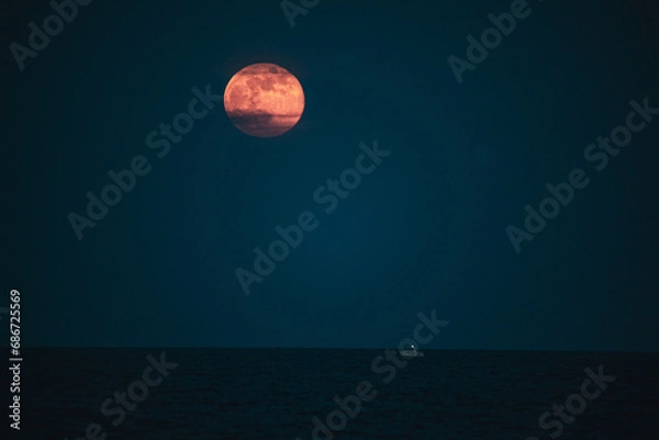 Fototapeta Luna llena Fuerteventura 