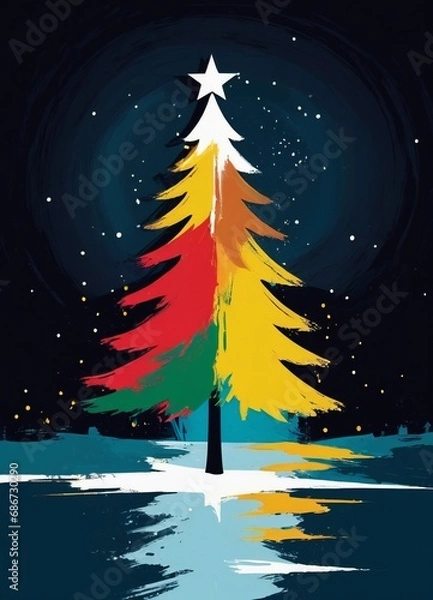 Fototapeta Christmas tree