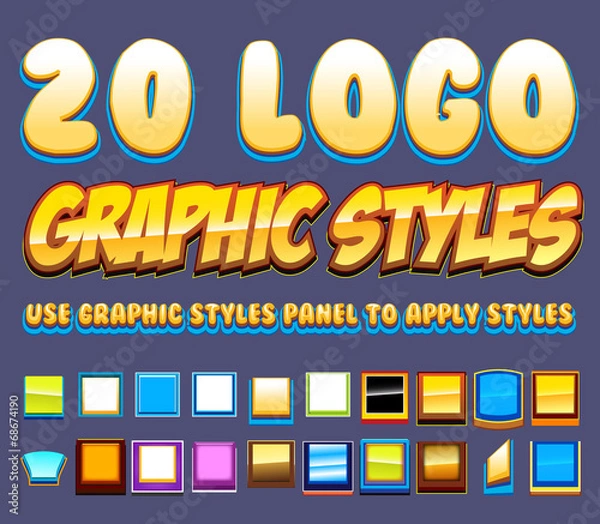 Obraz 20 Comic Logo Graphics Styles