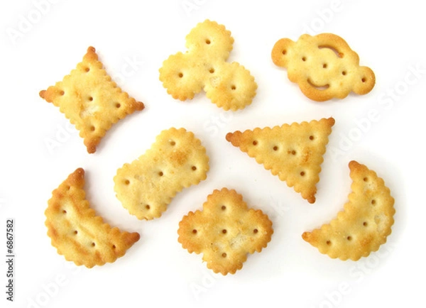 Fototapeta Snacks shaped geometrics isolated on white background