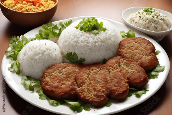 Obraz rice with pork