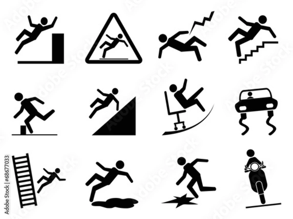 Obraz slippery icons