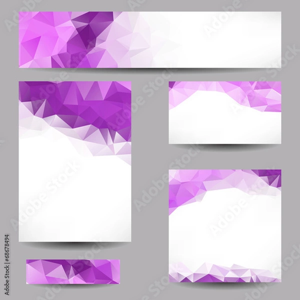 Obraz Backgrounds with abstract triangles