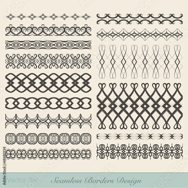 Obraz Seamless Borders Design