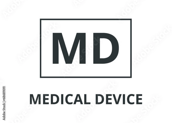 Obraz Monochromatic Medical Device Symbol
