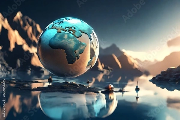 Obraz earth in the sky