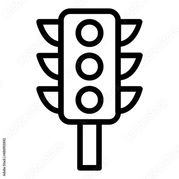 Obraz traffic light icon