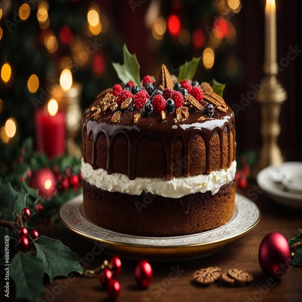 Fototapeta 행복한 시간을 더욱 빛나게 만들어주는 케익