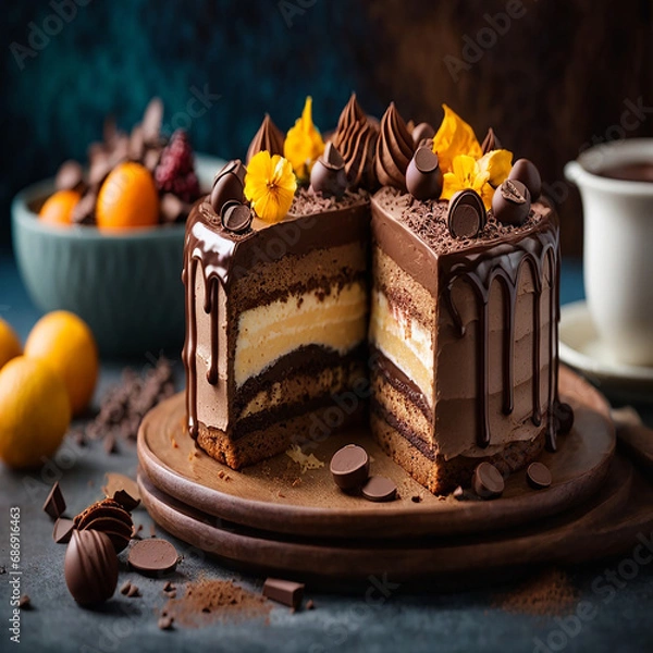 Fototapeta 행복한 시간을 더욱 빛나게 만들어주는 케익