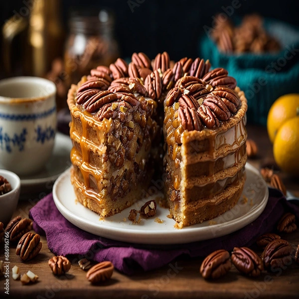 Fototapeta 행복한 시간을 더욱 빛나게 만들어주는 케익