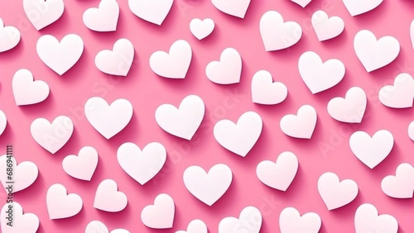 Fototapeta seamless pattern with hearts