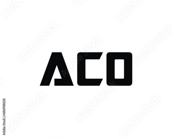 Fototapeta ACO logo design vector template
