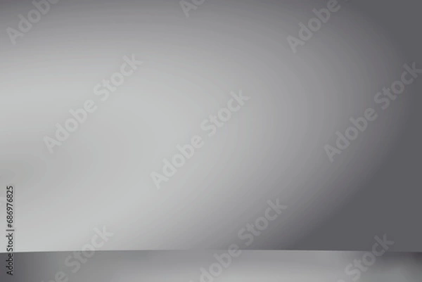 Fototapeta Abstract empty gray studio room background with spotlights for product presentation