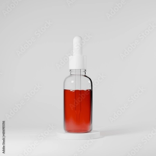 Fototapeta bottle of perfume , 3d render