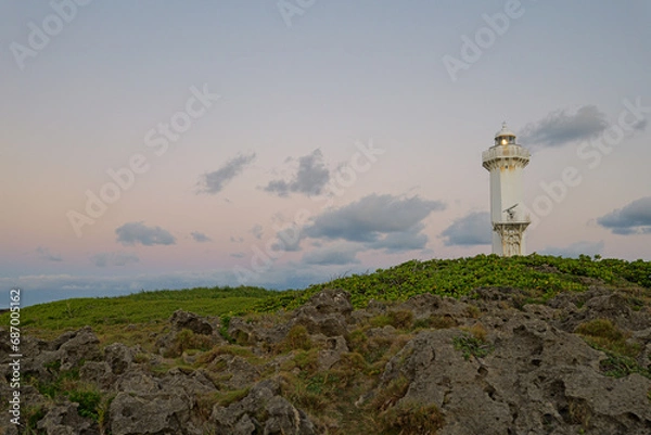 Obraz 宮古島の東平安名崎から朝陽を望む1
