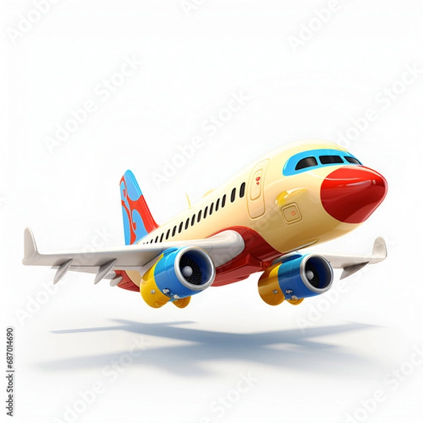 Obraz airplane isolated on white