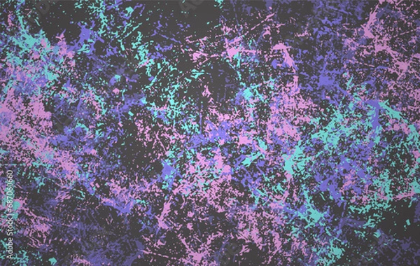 Fototapeta Abstract grunge texture splash paint colorful background