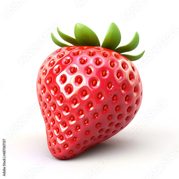 Obraz strawberry isolated on white background