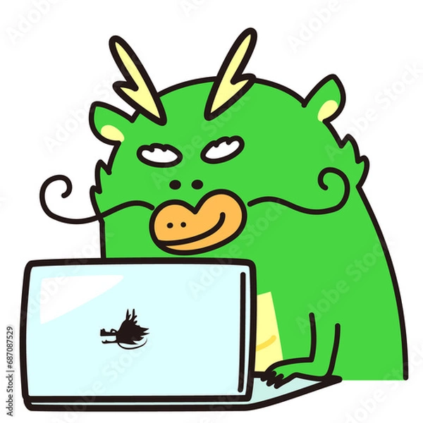 Fototapeta ドラゴン素材No.23 PC_ワーク