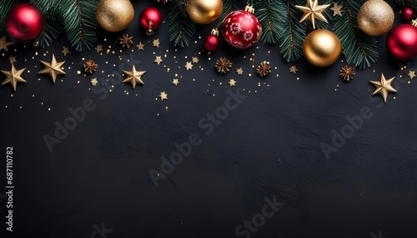 Obraz ardoise et déco noel B