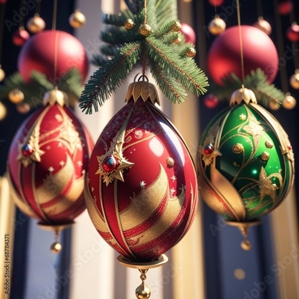 Obraz christmas tree decorations