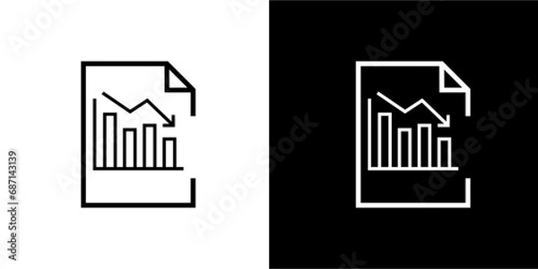 Obraz Business icon. Black icon. Black logo. Black line. Business.  Set icon