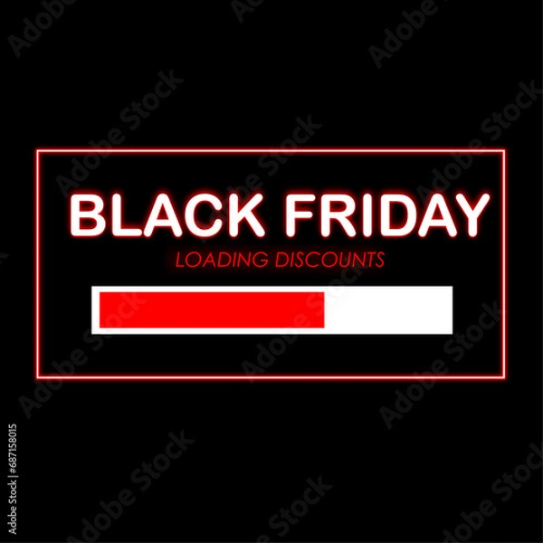 Obraz Black Friday advertising