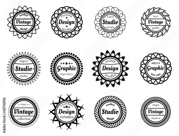 Obraz Collection award stamp for design adn graphic studios