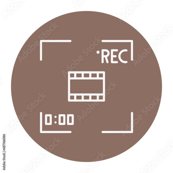 Fototapeta Recording Icon