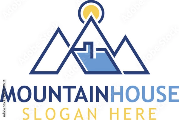 Obraz Professional Mountain House Logo design