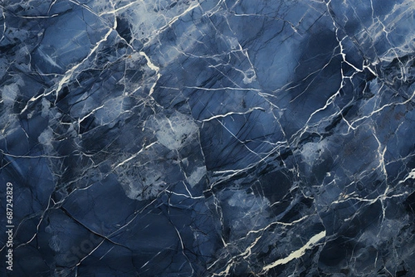 Fototapeta blue rock background material, Generative AI	