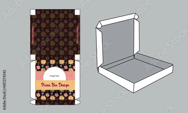 Obraz pizza packaging design,