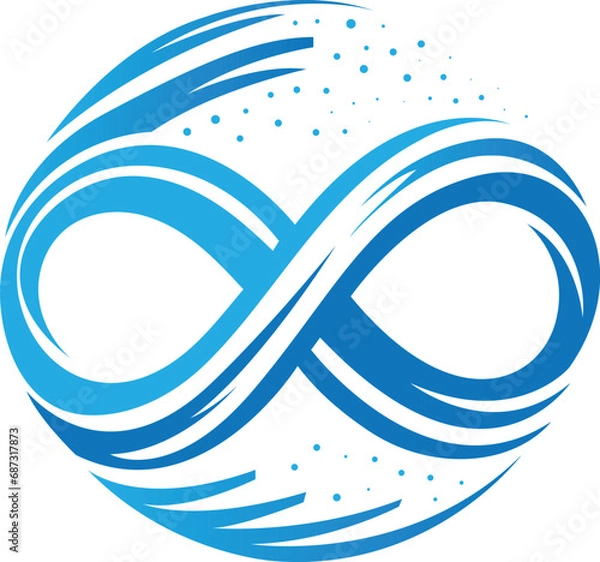Fototapeta Infinity Shape Abstract Logo Template Vector