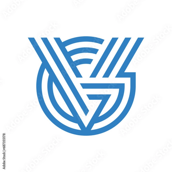 Fototapeta VG monogram