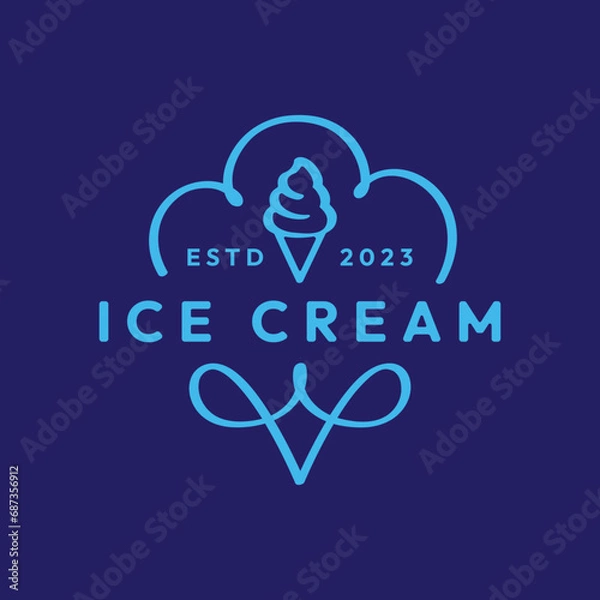 Obraz Ice Cream Logo