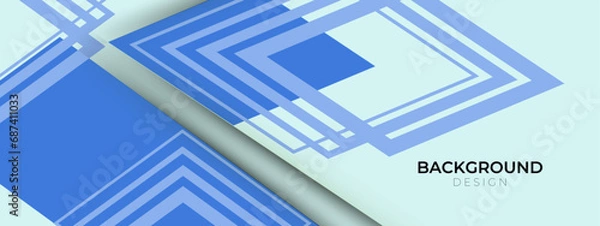 Fototapeta Pastel blue abstract triangle background. Geometric illustration in origami style with gradient. Triangular design illustration.