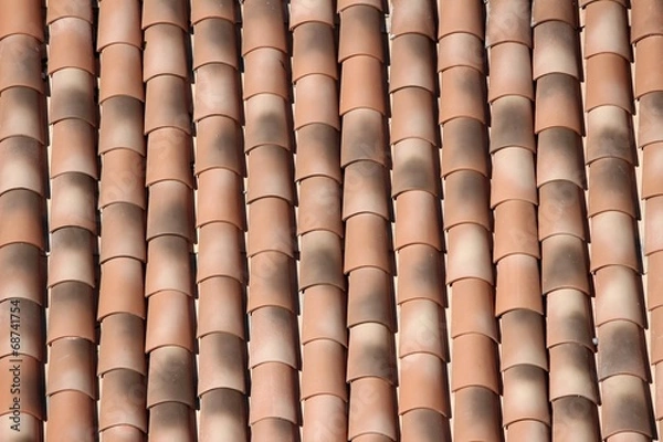 Obraz Toit de tuiles ' canal '