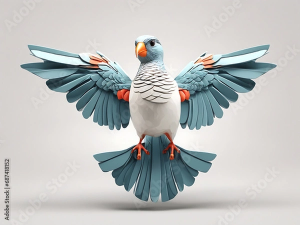 Obraz 3D Bird Generated With AI