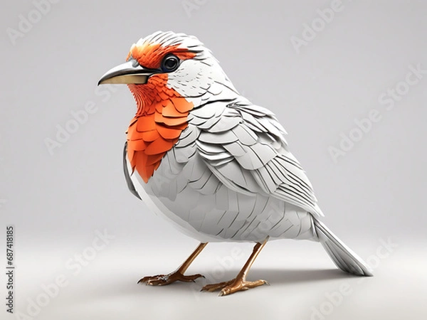 Obraz 3D Bird Generated With AI