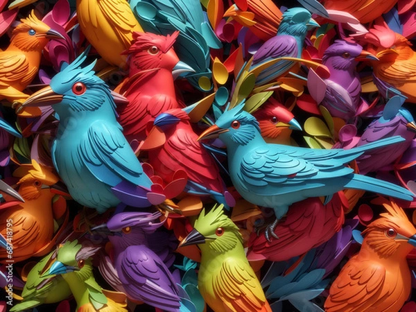 Obraz 3D Bird Generated With AI