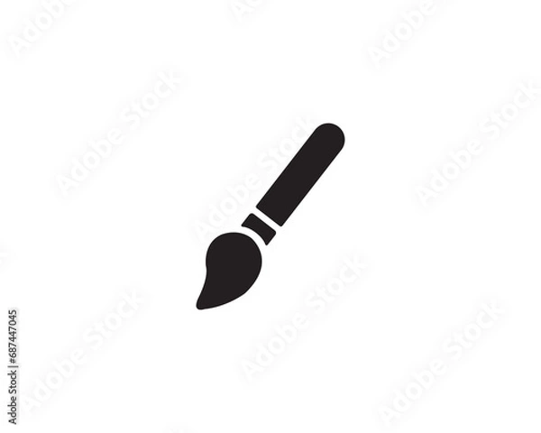 Fototapeta Brush icon vector symbol design illustration