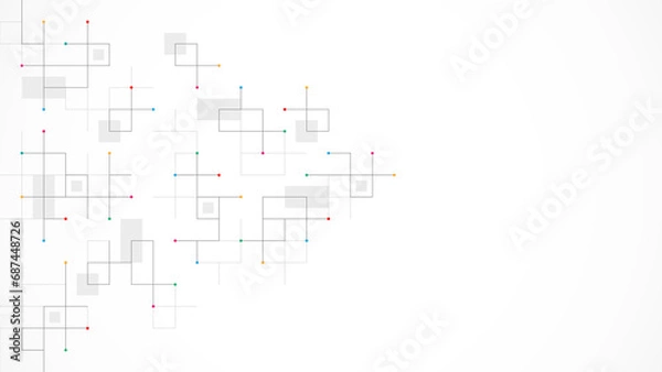 Obraz Minimalistic texture with linear squares pattern. Creative idea of modern design with abstract geometric background