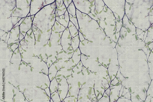 Fototapeta Seamless floral pattern