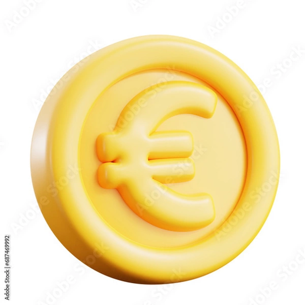 Obraz Euro Coin 3d Icon Illustration