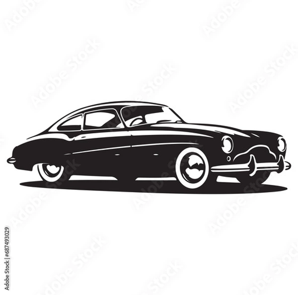 Obraz Vintage car icon. Vector illustration.