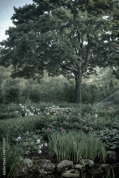 Obraz Landscape in a Garden