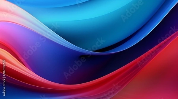 Obraz abstract colorful gradient background for design as banner, ads, and presentation concept : Generative AI
