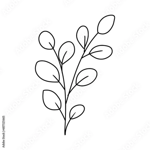 Fototapeta hand drawn flower 