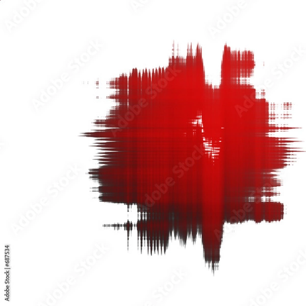 Obraz grunge czerwona plama
